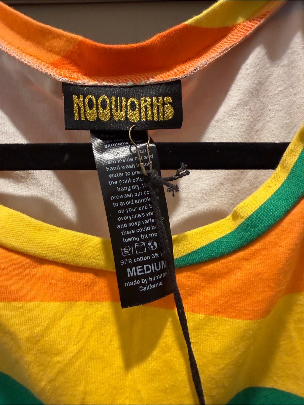 NWT Nooworks Muscle Tee in Sunset Valley - Picture 3 of 4